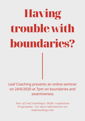 Developing Healthy Boundaries 