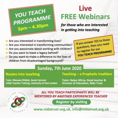 A Webinar for Aspiring Teachers